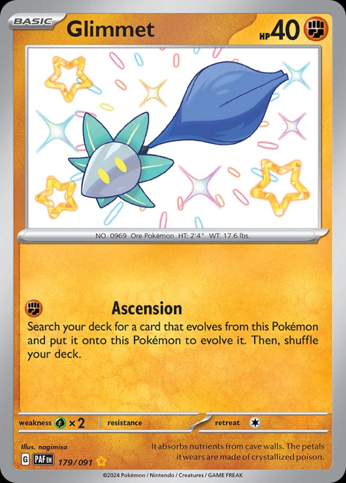 Glimmet 179/091 - Paldean Fates