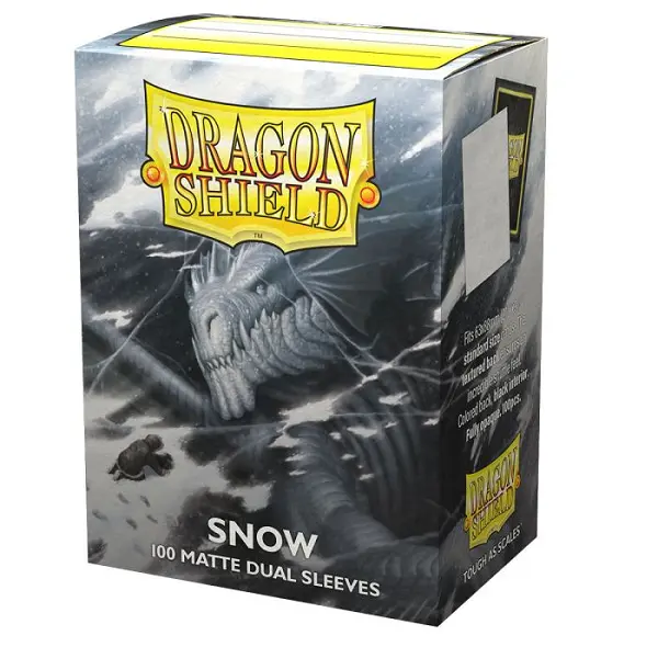 Dragon Shield - Dual Matte Sleeve - Snow ( 100 Sleeve )