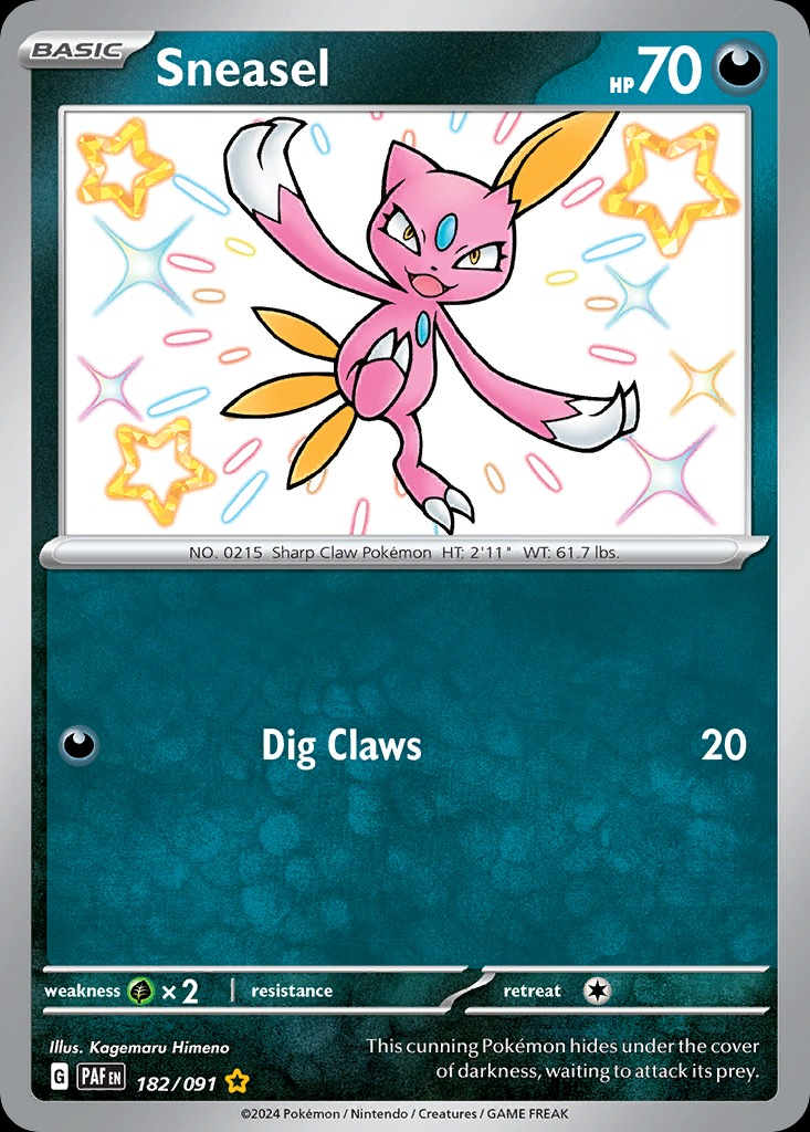 Sneasel 182/091 - Paldean Fates