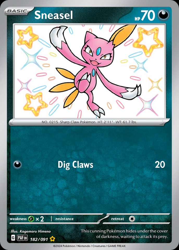 Sneasel 182/091 - Paldean Fates