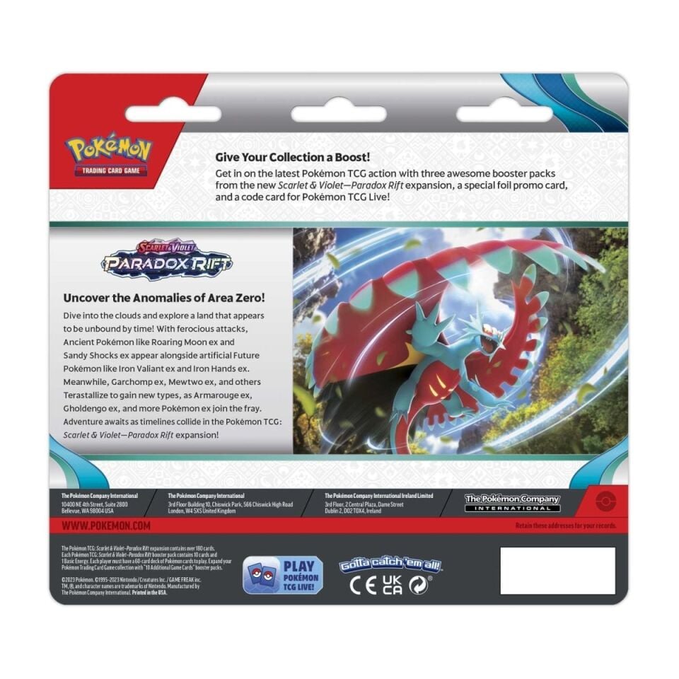 Pokémon -   Paradox Rift Triple Blister - Cetitan