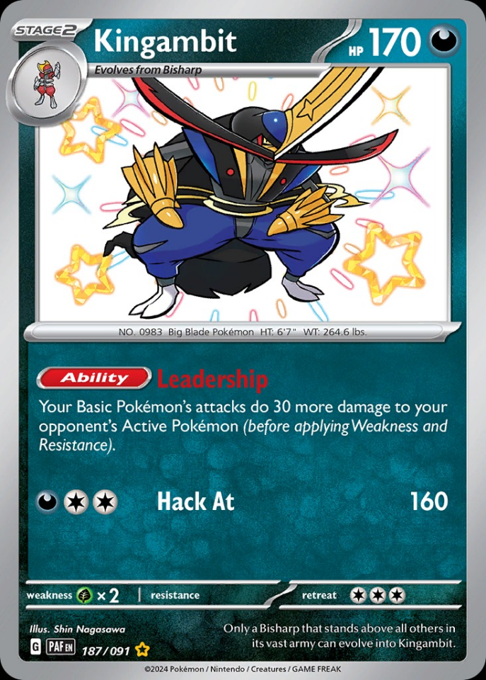 Kingambit 187/091 - Paldean Fates