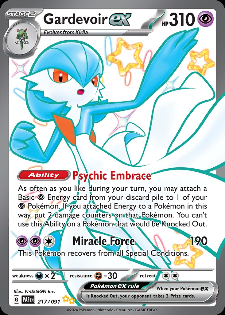 Gardevoir ex 217/091 - Paldean Fates