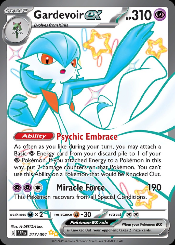 Gardevoir ex 217/091 - Paldean Fates