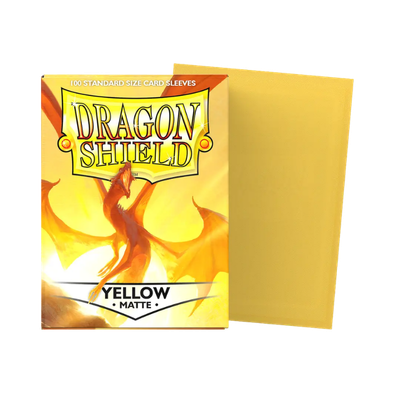 Dragon Shield - Matte Sleeve - Yellow (100 Sleeve)