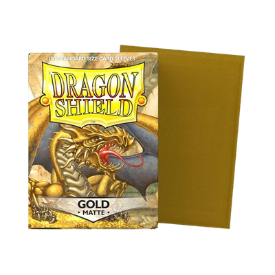 Dragon Shield - Matte Sleeve - Gold (100 Sleeve)