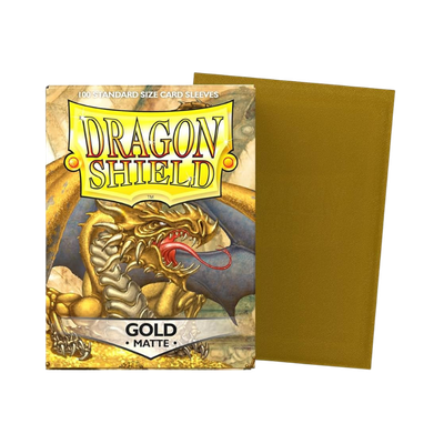 Dragon Shield - Matte Sleeve - Gold (100 Sleeve)