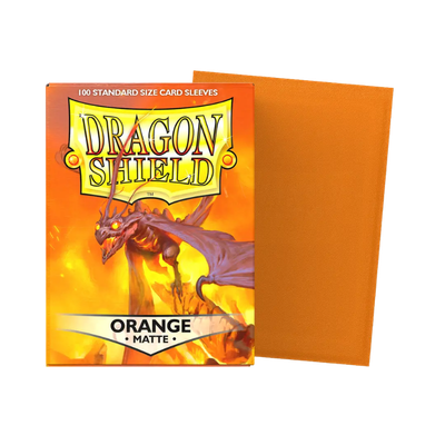 Dragon Shield - Matte Sleeve - Orange (100 Sleeve)
