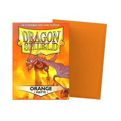 Dragon Shield - Matte Sleeve - Orange