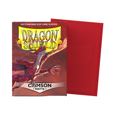 Dragon Shield - Matte Sleeve - Crimson (100 Sleeve)