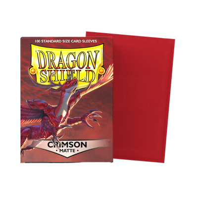 Dragon Shield - Matte Sleeve - Crimson (100 Sleeve)