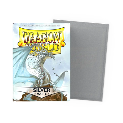 Dragon Shield - Matte Sleeve - Silver (100 Sleeve)