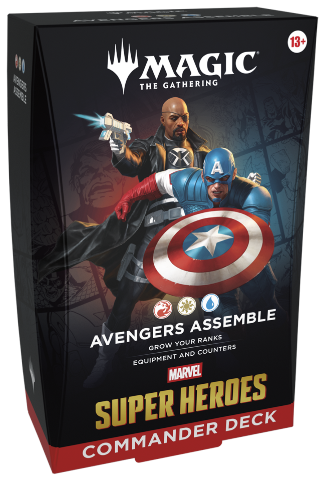 Marvel Super Heroes Commander Deck Avengers Assemble (Red-White-Blue)