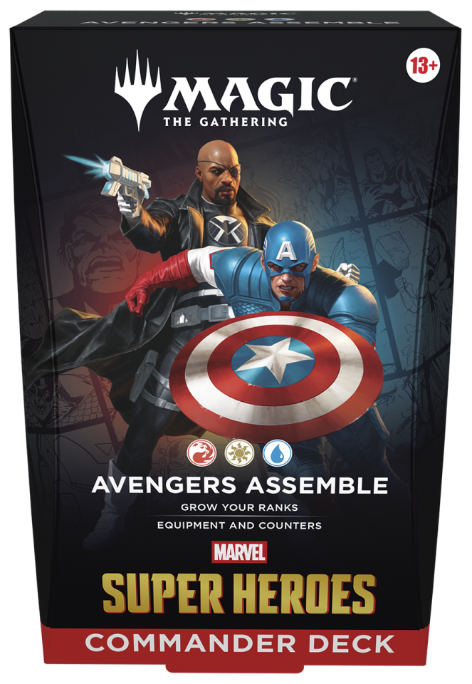 Marvel Super Heroes Commander Deck Avengers Assemble (Red-White-Blue)