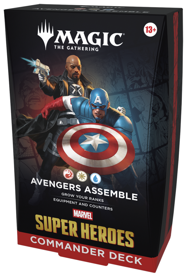 Marvel Super Heroes Commander Deck Avengers Assemble (Red-White-Blue)