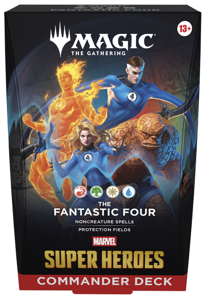 Marvel Super Heroes Commander Deck The Fantastic Four (Red-Green-White-Blue)