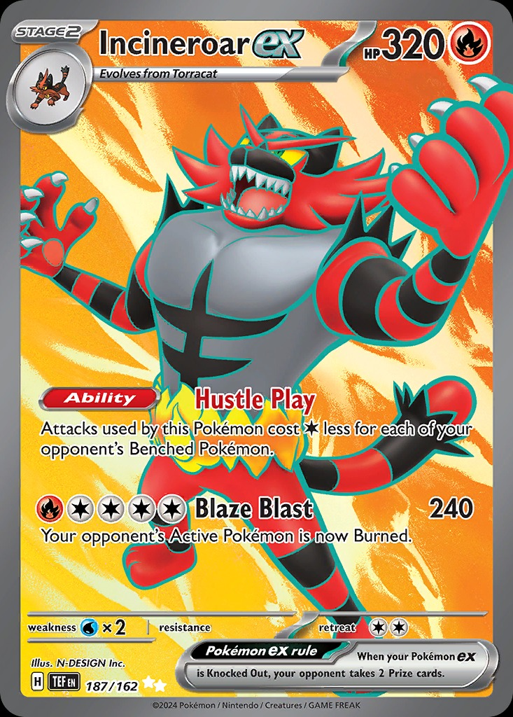 Incineroar ex 187/162 - Temporal Forces