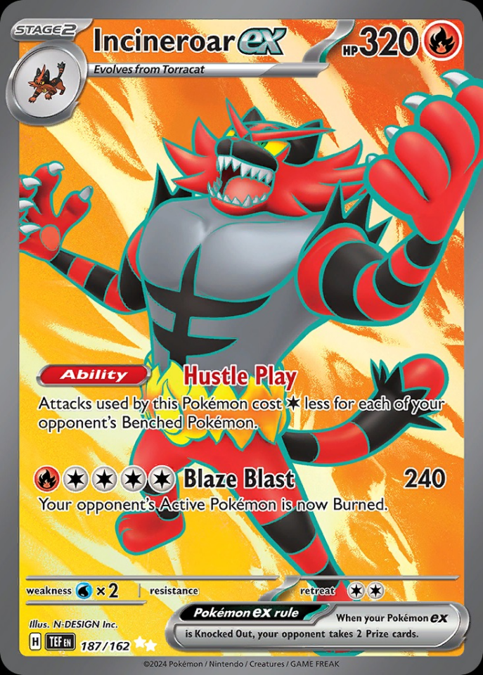 Incineroar ex 187/162 - Temporal Forces