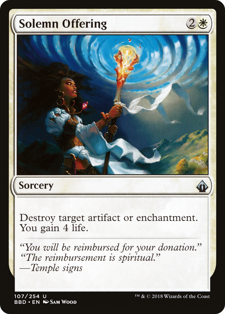 Solemn Offering ( Traditional Foil )