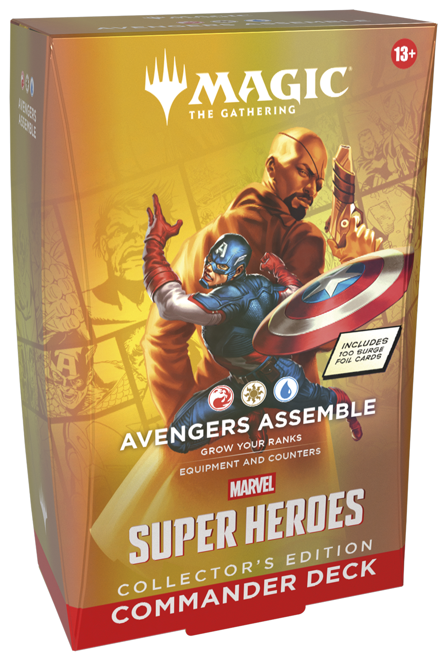 Marvel Super Heroes Collector Commander Deck Avengers Assemble (Red-White-Blue)