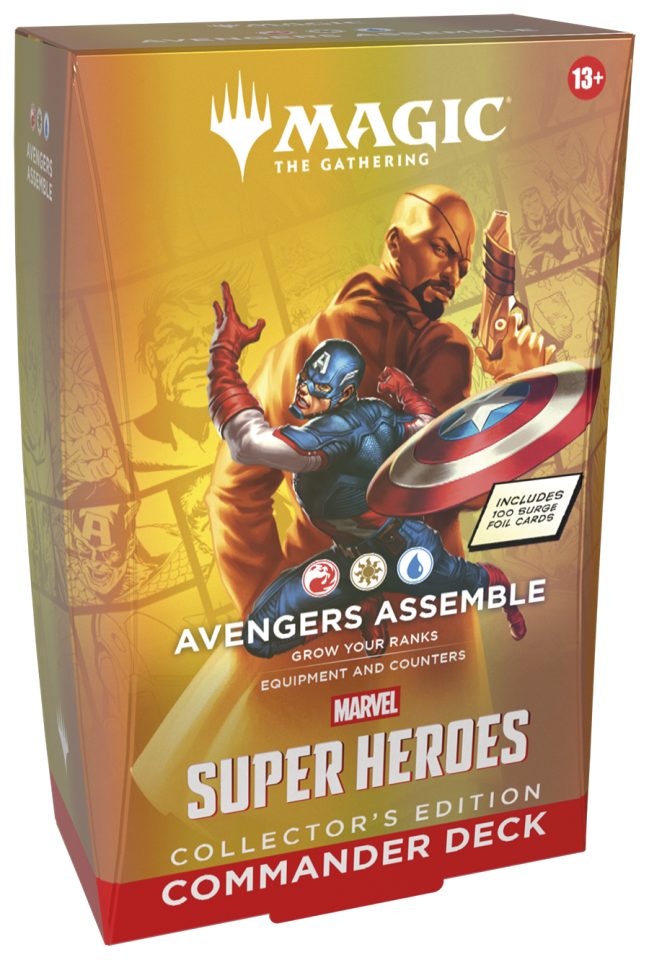 Marvel Super Heroes Collector Commander Deck Avengers Assemble (Red-White-Blue)