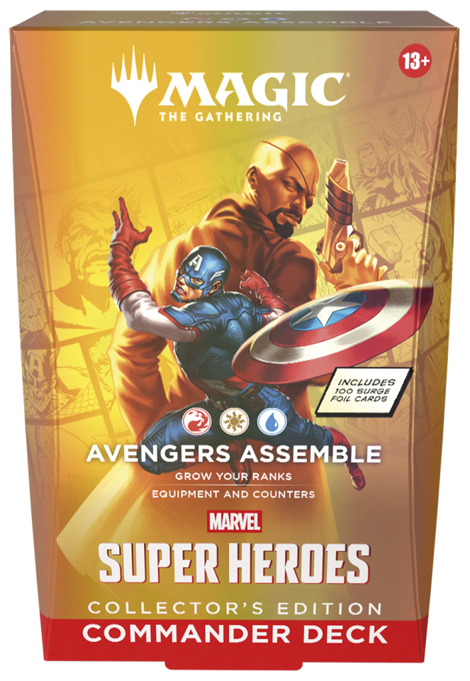 Marvel Super Heroes Collector Commander Deck Avengers Assemble (Red-White-Blue)