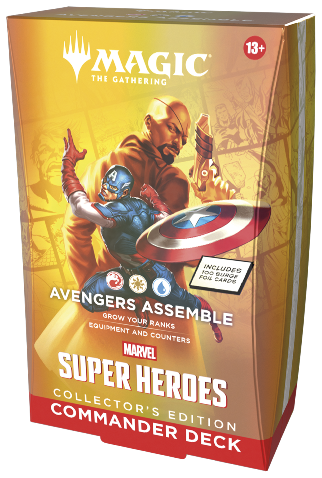 Marvel Super Heroes Collector Commander Deck Avengers Assemble (Red-White-Blue)
