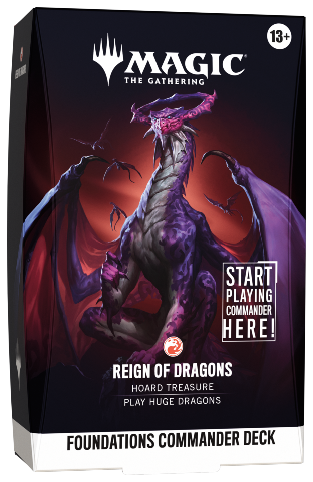 Foundations Commander Deck Reign Of Dragons (Red)