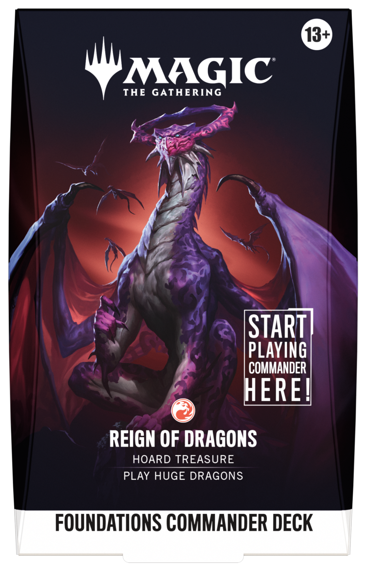 Foundations Commander Deck Reign Of Dragons (Red)