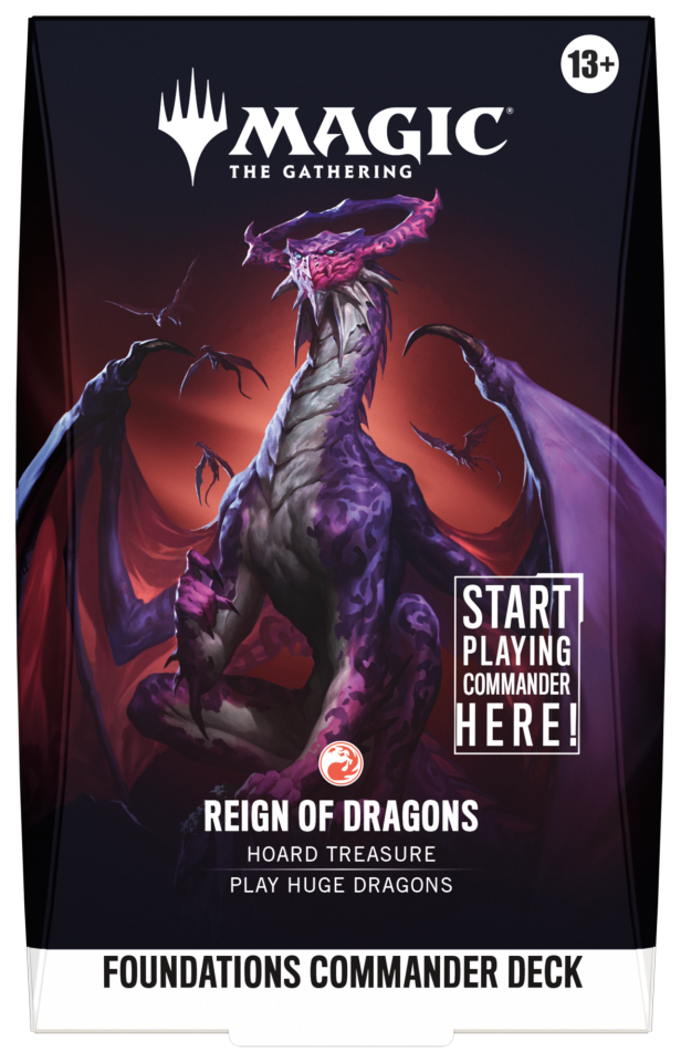 Foundations Commander Deck Reign Of Dragons (Red)