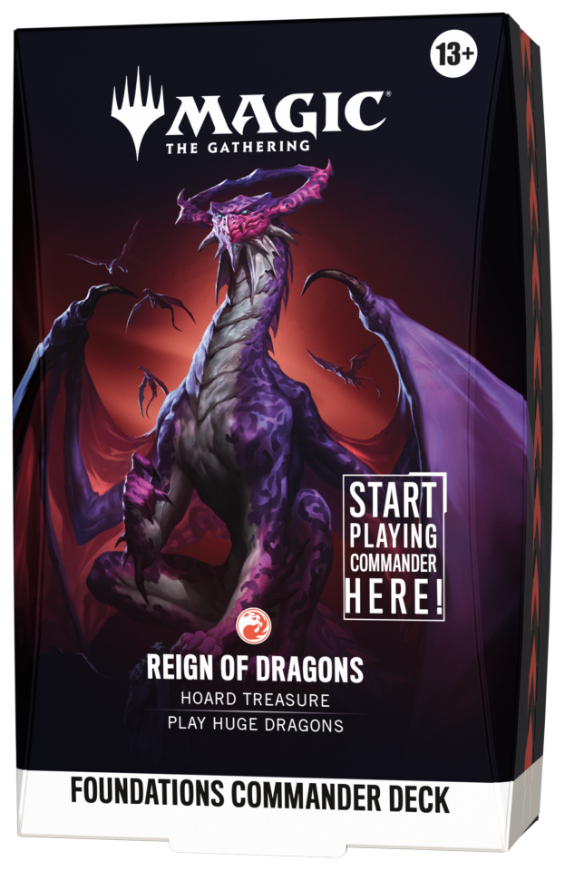 Foundations Commander Deck Reign Of Dragons (Red)