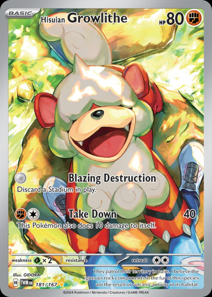 Hisuian Growlithe 181/167 - Twilight Masquerade