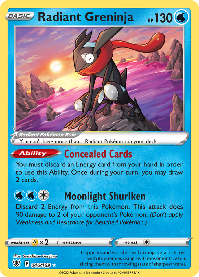 Radiant Greninja 046/189 - Astral Radiance