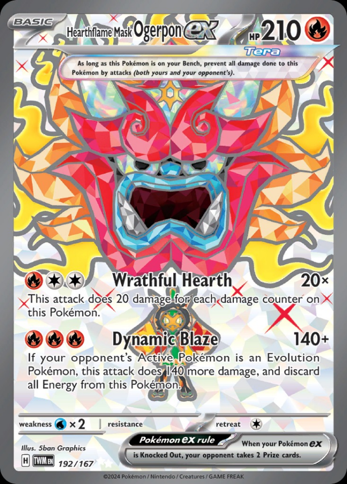 Hearthflame Mask Ogerpon ex 192/167 - Twilight Masquerade