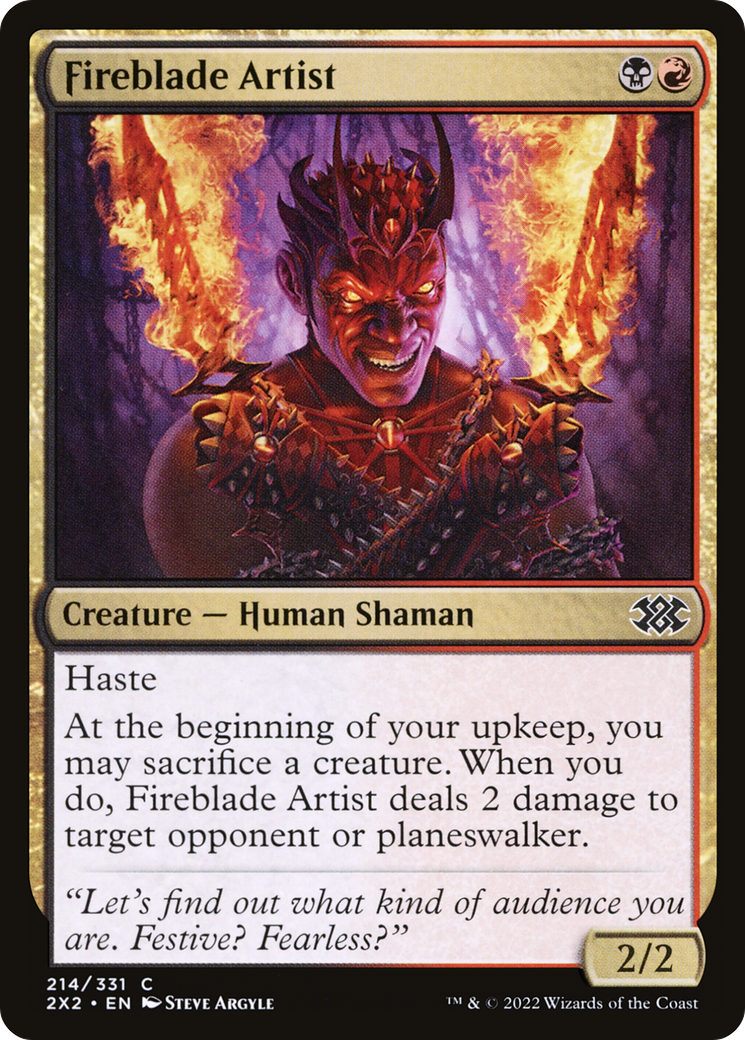 Fireblade Artist ( Traditional Foil )