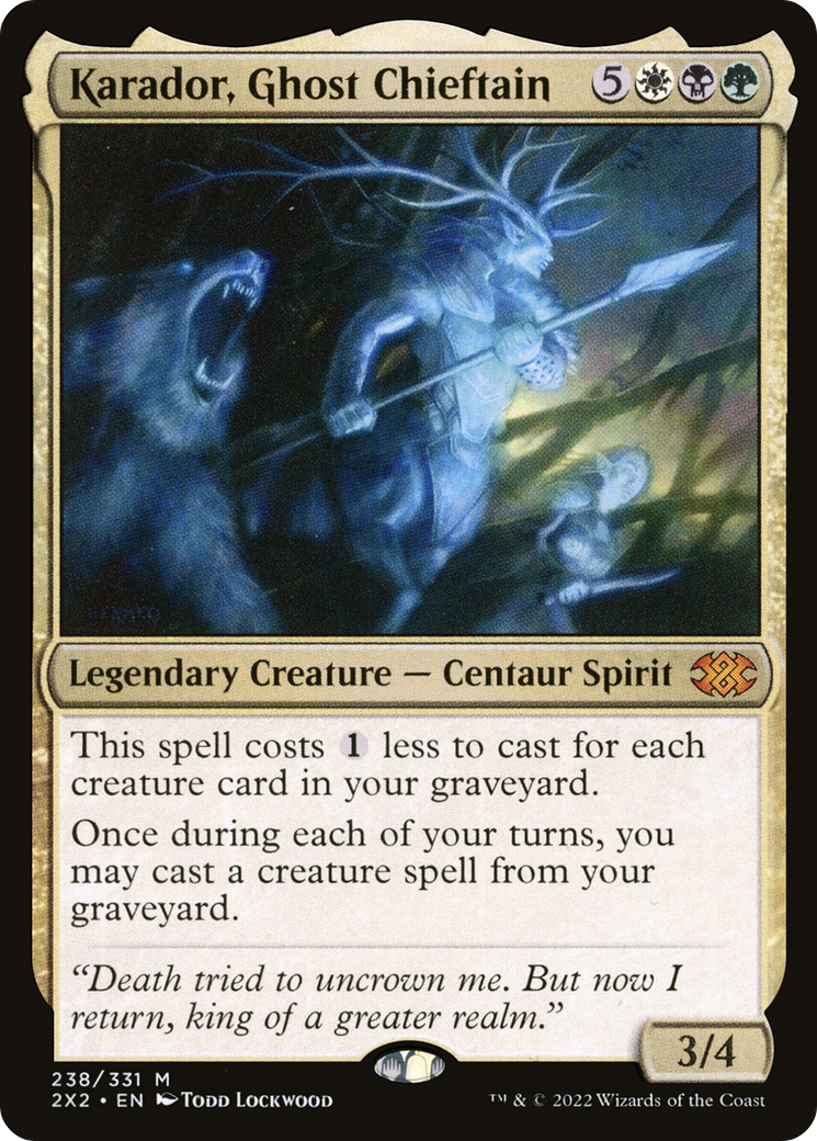 Karador, Ghost Chieftain ( Traditional Foil )