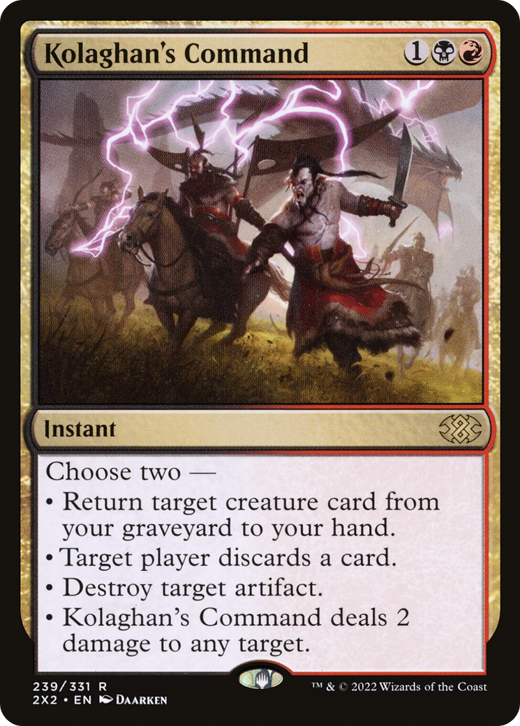 Kolaghan's Command ( Traditional Foil )