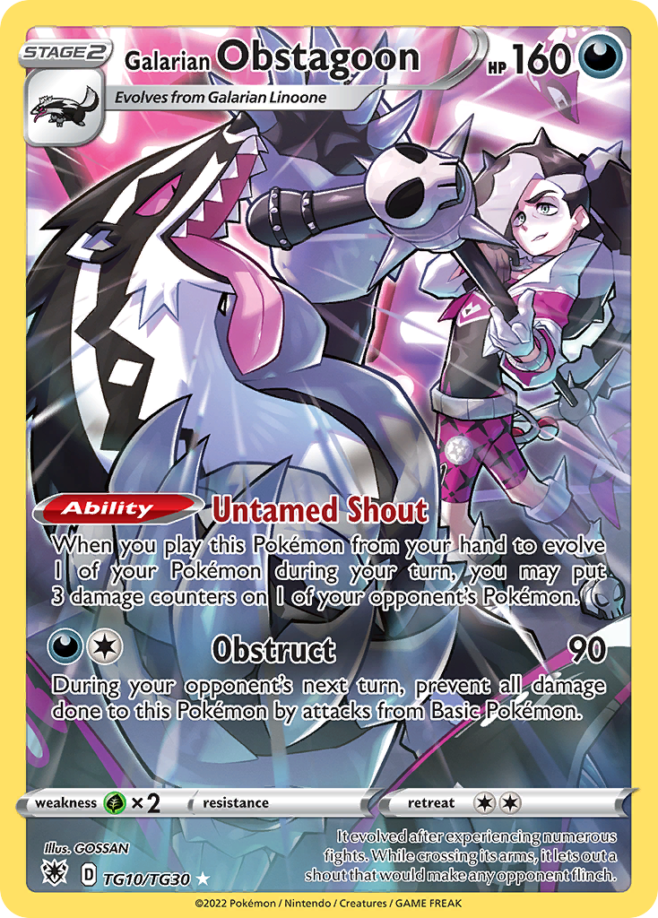 Galarian Obstagoon TG10/TG30 - Astral Radiance
