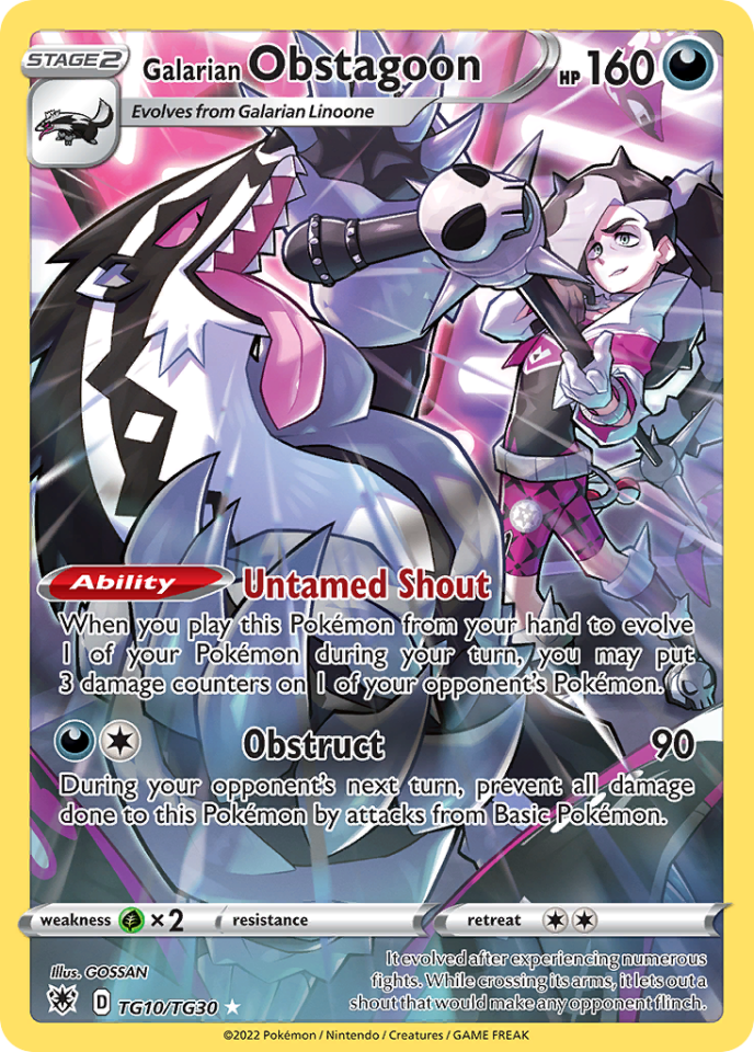 Galarian Obstagoon TG10/TG30 - Astral Radiance