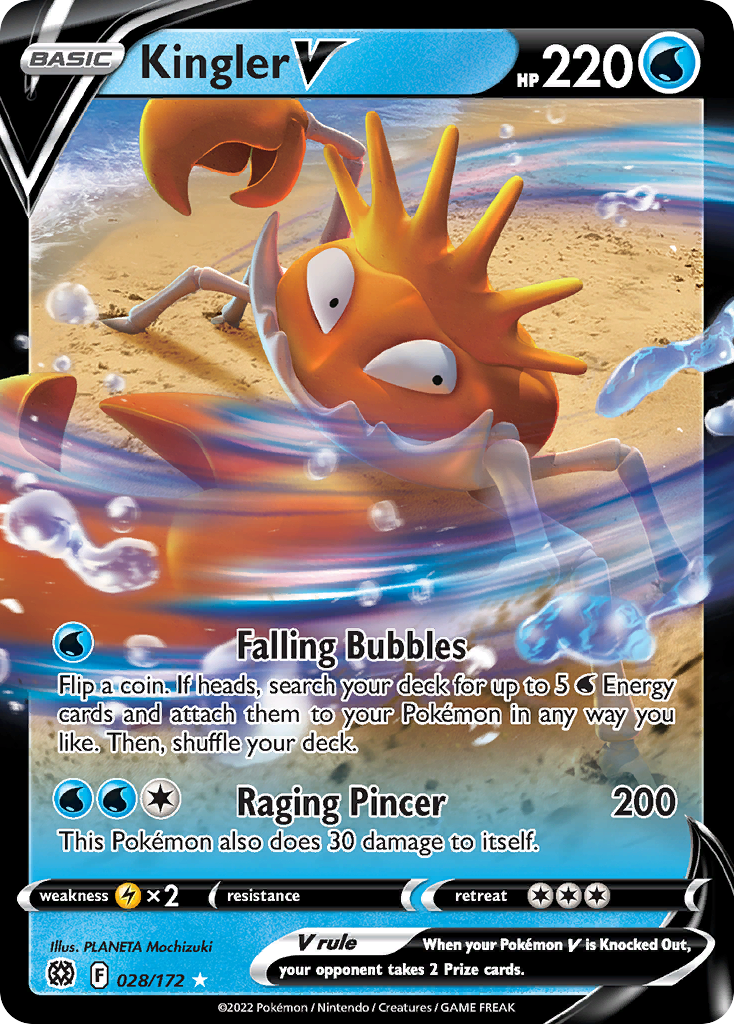 Kingler V 028/172 - Brilliant Stars