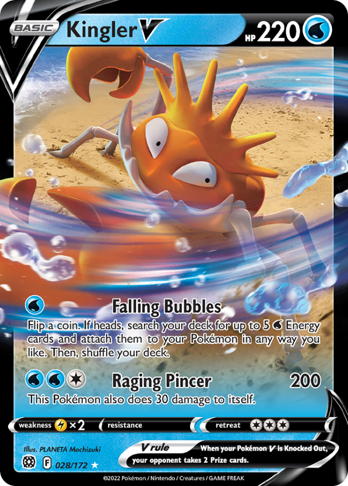 Kingler V 028/172 - Brilliant Stars