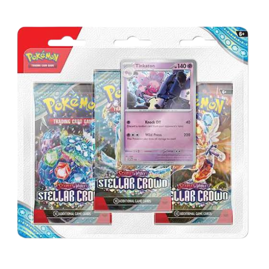 Pokémon -  Stellar Crown 3 Pack Blister (Tinkaton)