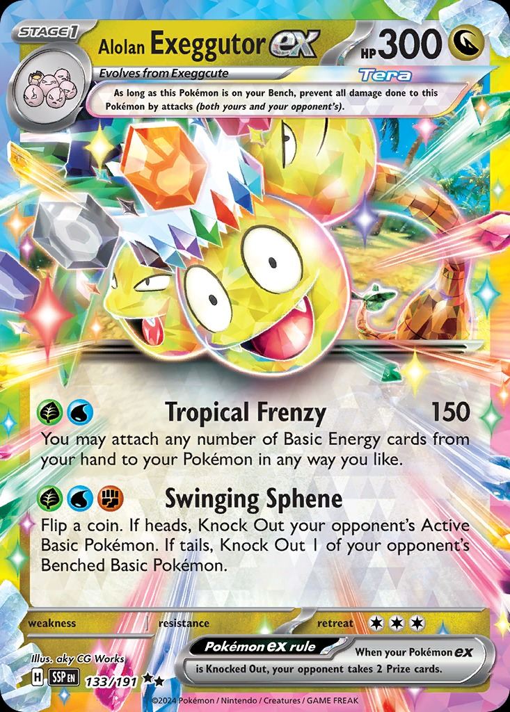 Alolan Exeggutor ex 133/191 - Surging Sparks