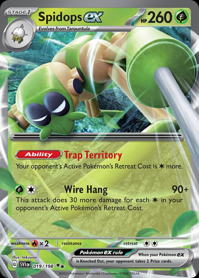 Spidops ex 019/198 - Scarlet&Violet Base Set