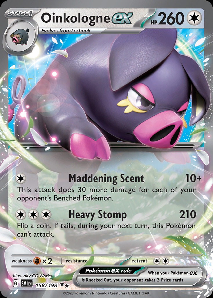 Oinkologne ex 158/198 - Scarlet&Violet Base Set