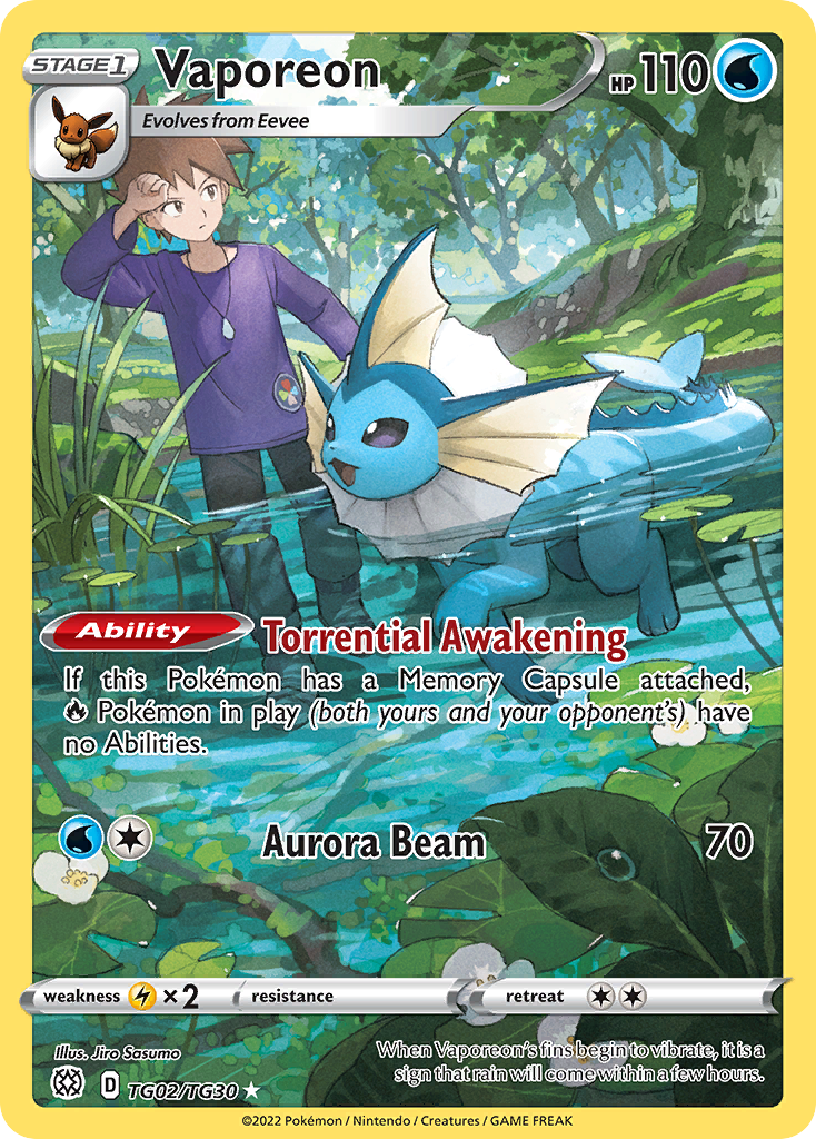 Vaporeon TG02/TG30 - Brilliant Stars