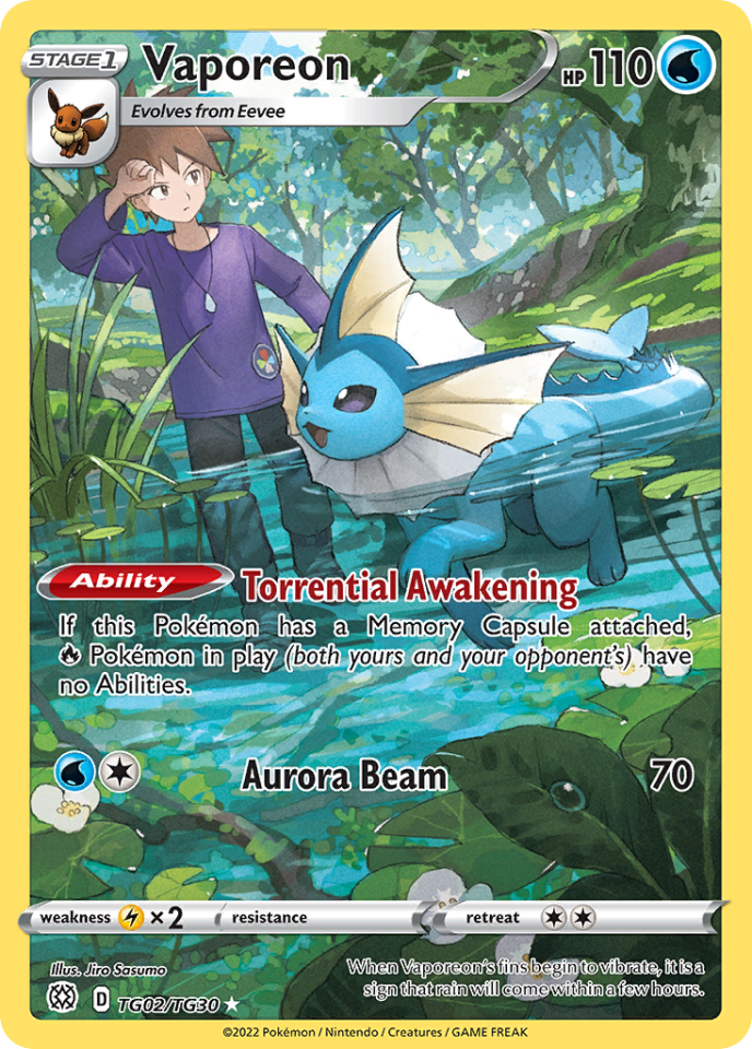 Vaporeon TG02/TG30 - Brilliant Stars