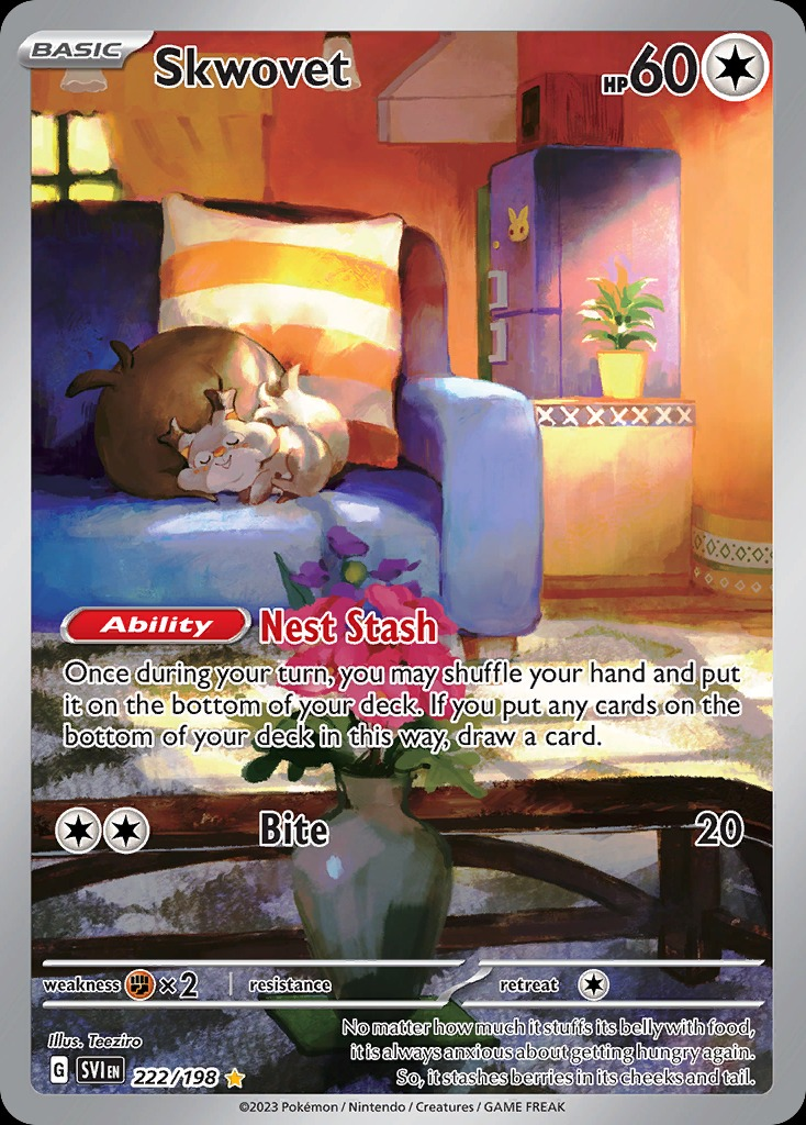 Skwovet 222/198 - Scarlet&Violet Base Set