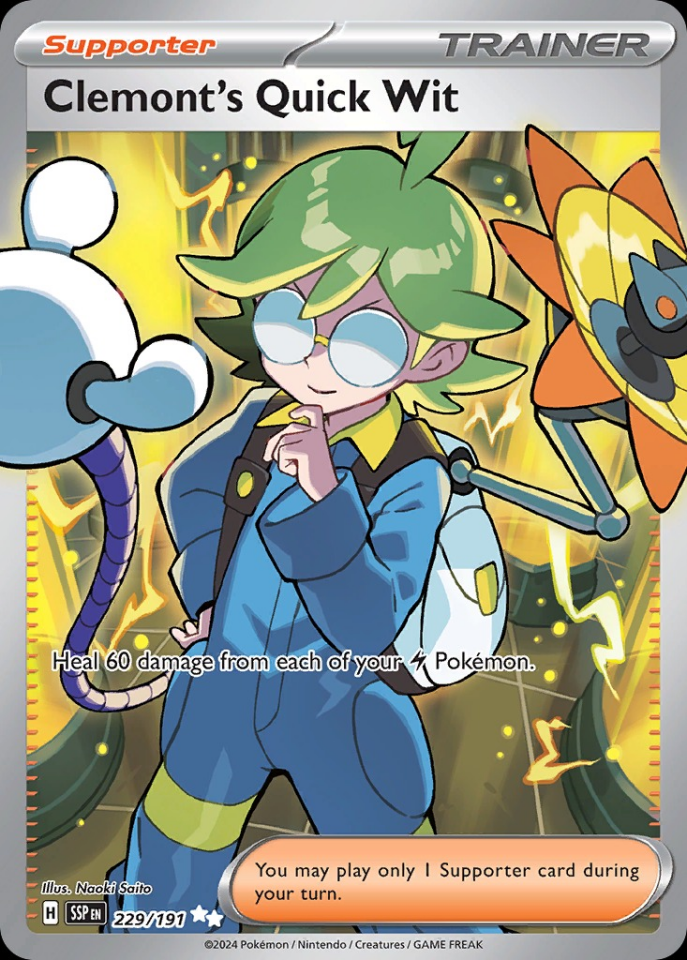 Clemont's Quick Wit 229/191 - Surging Sparks