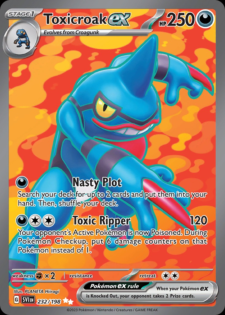 Toxicroak ex 232/198 - Scarlet&Violet Base Set